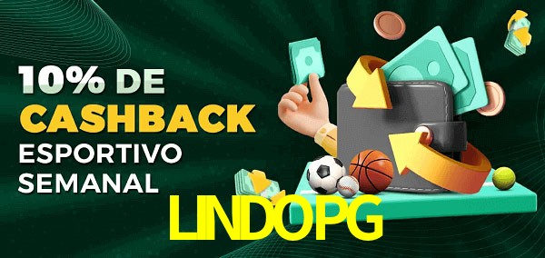 10% de bônus de cashback na LINDOPG